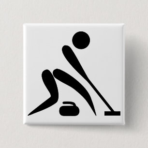Curling Pictogram Button