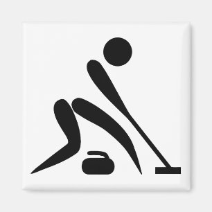 Curling Pictogram Magnet
