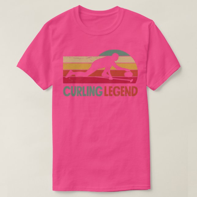 Curling Player Curler Curling Legend T-Shirt (Design Front)