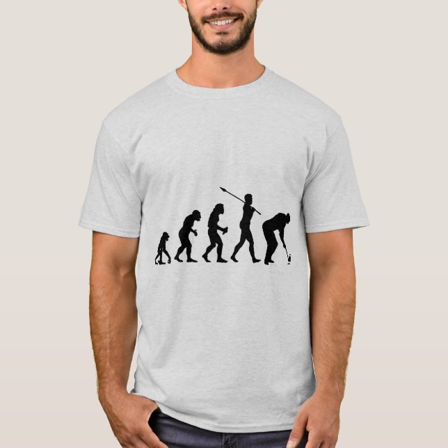 Curling Player T-Shirt (Front)