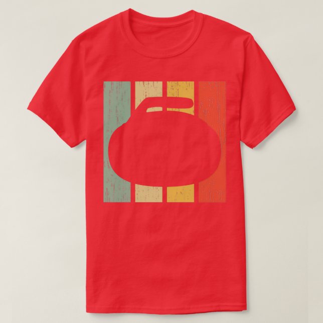 Curling Reggae Colorful T-Shirt (Design Front)