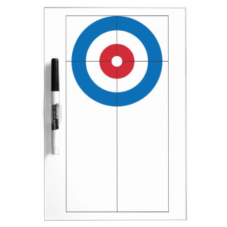 Curling rings dry erase whiteboard