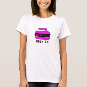 Curling Rock On Basic T-shirt