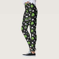 Curling Rocks and Shamrocks Leggings