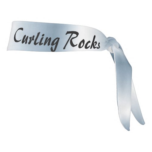 Curling Rocks Blue Headband
