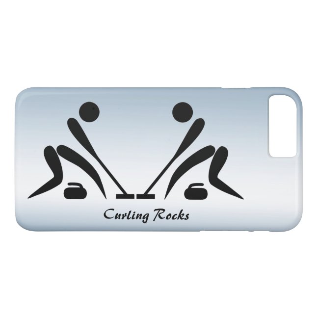 Curling Rocks Blue iPhone 8/7 Plus Case