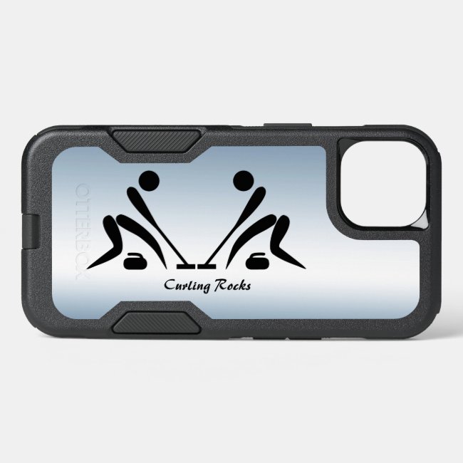 Curling Rocks Blue OtterBox iPhone 13 Case