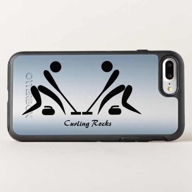 Curling Rocks Blue OtterBox iPhone 8/7 Plus Case