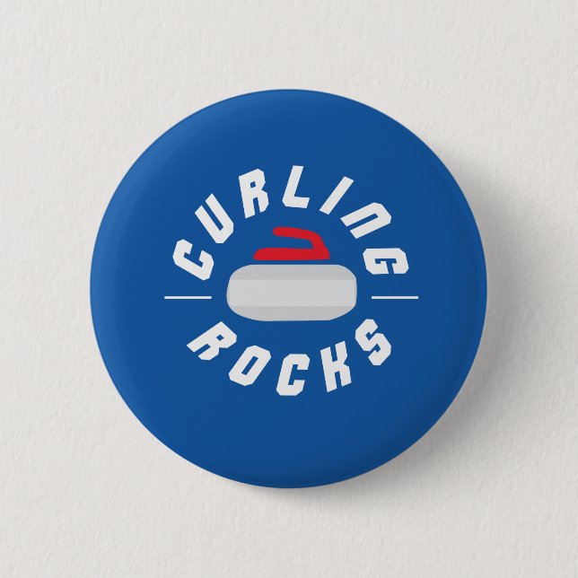 Curling Rocks! Button (Front)