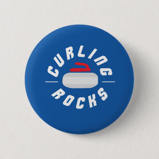 Curling Rocks! Button