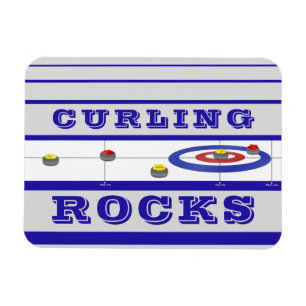 Curling Rocks Magnet