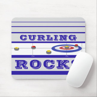 Curling Rocks Mouse Pad