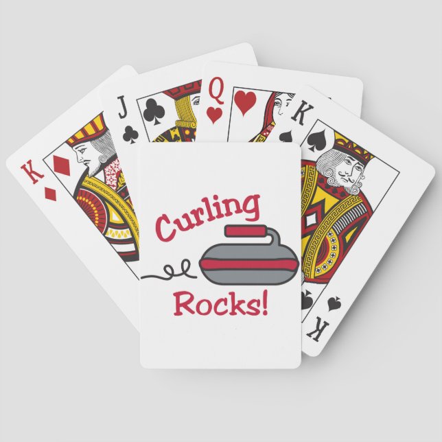 Curling Rocks Poker Cards (Back)