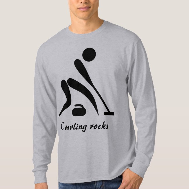 Curling Rocks Sport Long Sleeve Shirt