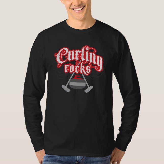 Curling Rocks T-Shirt (Front)