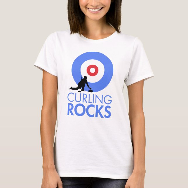 Curling Rocks T-Shirt (Front)