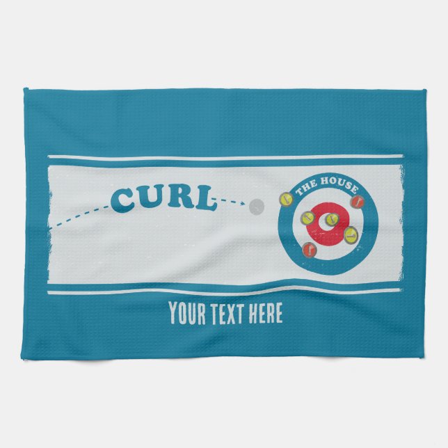 Curling sheet Curling stones Kitchen Towel (Horizontal)