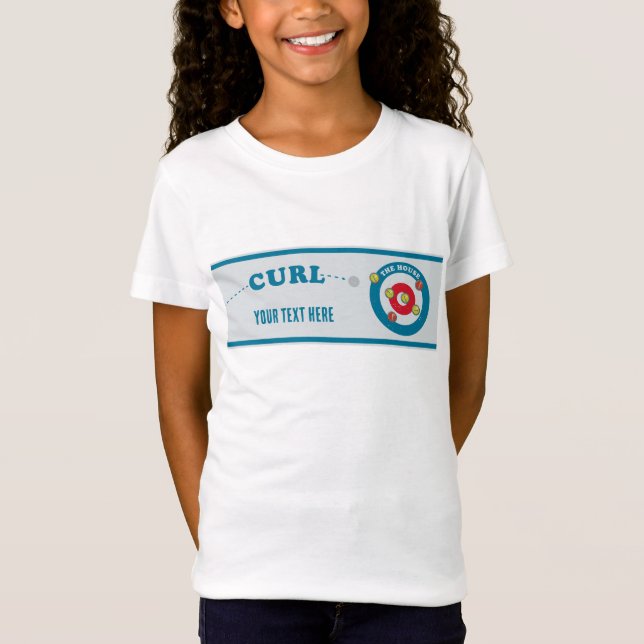 Curling sheet Curling stones T-Shirt (Front)