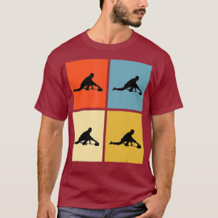 curling shirt Colorful Retro