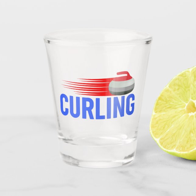 Curling Shot Glass (Front)