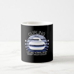 curling sport coffee mug