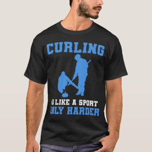 Curling Sport Curler girl T-Shirt