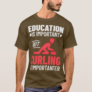 Curling Sport Game Curler Player Stones Broom Curl T-Shirt
