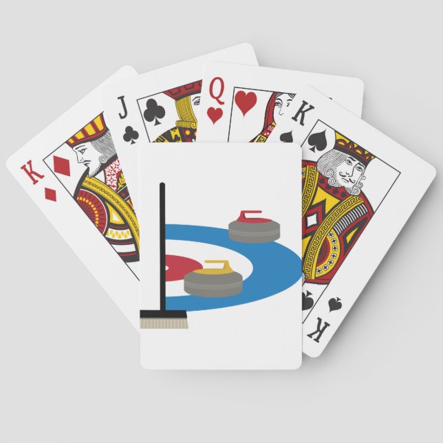 Curling Sport Poker Cards (Back)