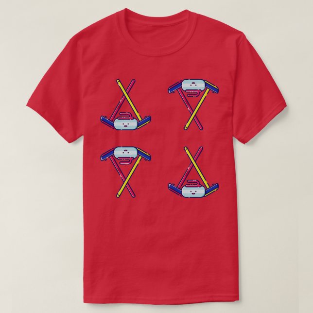 Curling Sport Set Pack T-Shirt (Design Front)