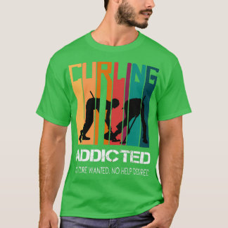 Curling Sports Curler Broom Rock Stone Curlers T-Shirt
