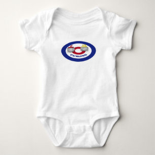 Curling stone baby bodysuit