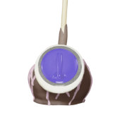 Curling Stone Blue Sports Fun Cake Pops (Front)