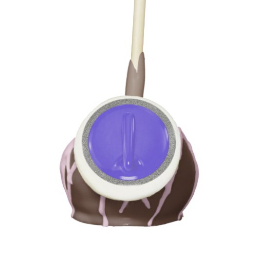Curling Stone Blue Sports Fun Cake Pops (Front)