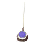 Curling Stone Blue Sports Fun Cake Pops (Front)