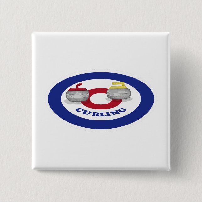 Curling stone button (Front)