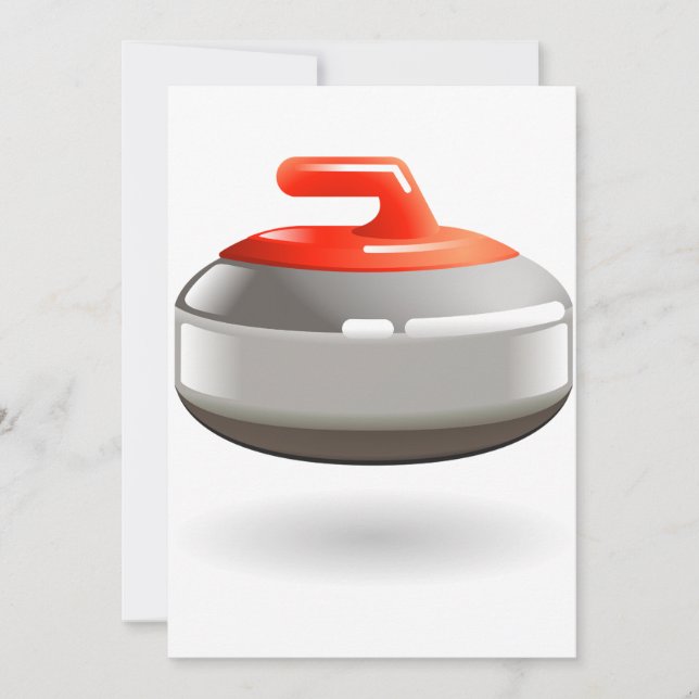 Curling Stone Invitations (Front)