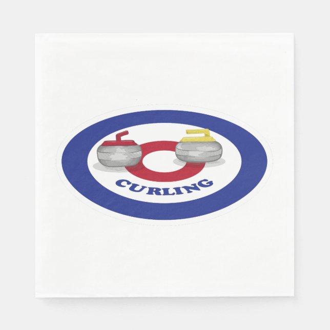 Curling stone napkins (Front)