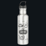 Curling Stone Patent Stainless Steel Water Bottle<br><div class="desc">Curling Stone Patent</div>