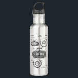 Curling Stone Patent Stainless Steel Water Bottle<br><div class="desc">Curling Stone Patent</div>
