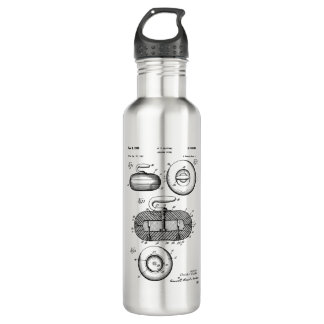 Curling Stone Patent Stainless Steel Water Bottle