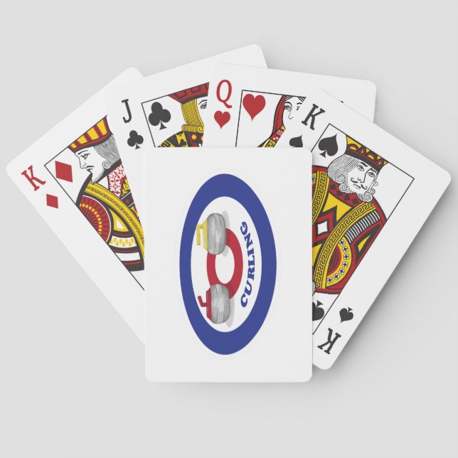 Curling stone poker cards (Back)