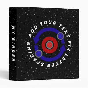 Curling Stone rolling like the Earth's orbit 3 Ring Binder