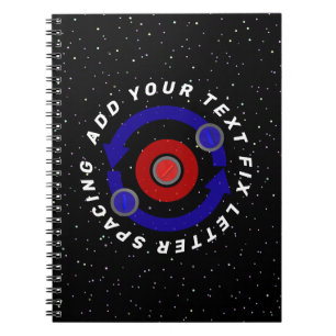 Curling Stone rolling like the Earth's orbit Notebook