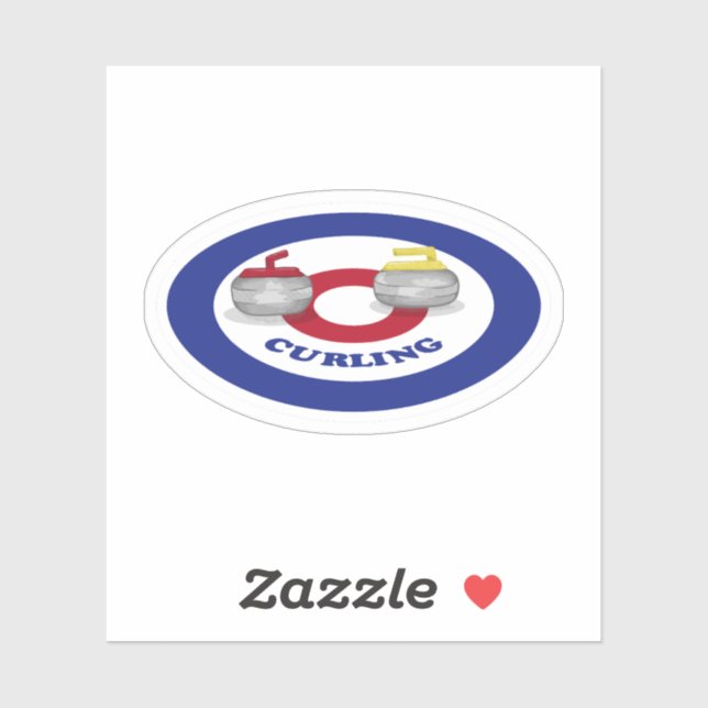 Curling stone sticker (Sheet)