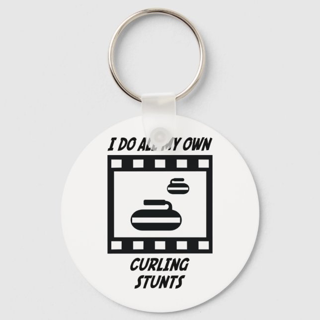Curling Stunts Keychain (Front)