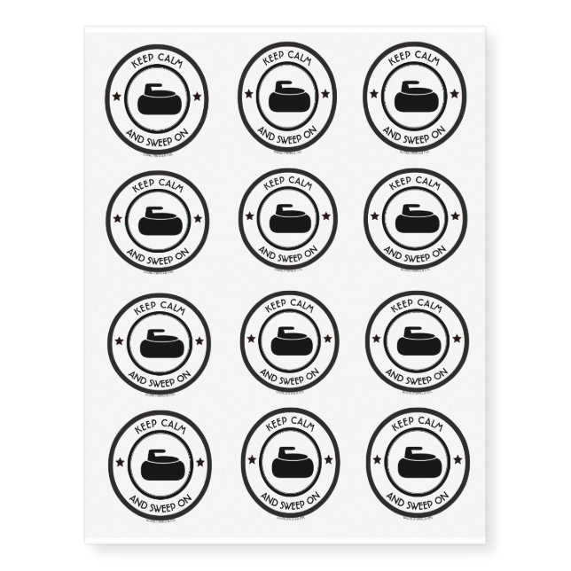 Curling Temporary Tattoos (Front)