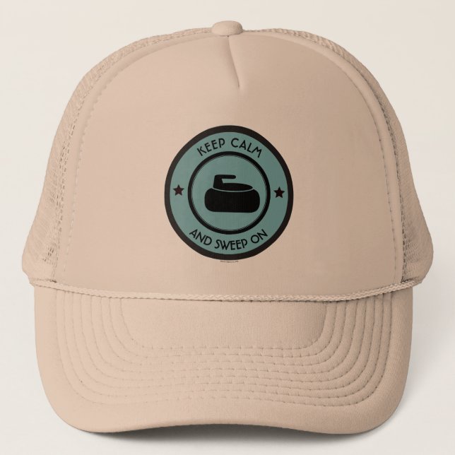 Curling Trucker Hat (Front)