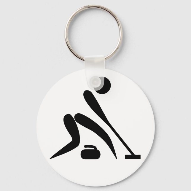 Curling - Universal Olympic World Symbol Keychain (Front)