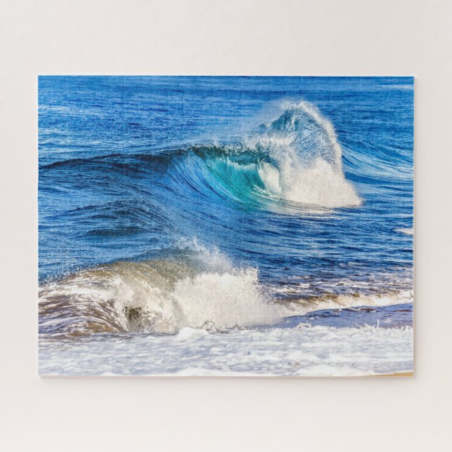 Curling Waves in Baja, Mexico Jigsaw Puzzle (Horizontal)