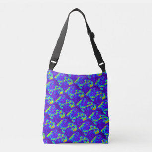 curling waves Thunder_Cove blue/green Crossbody Bag